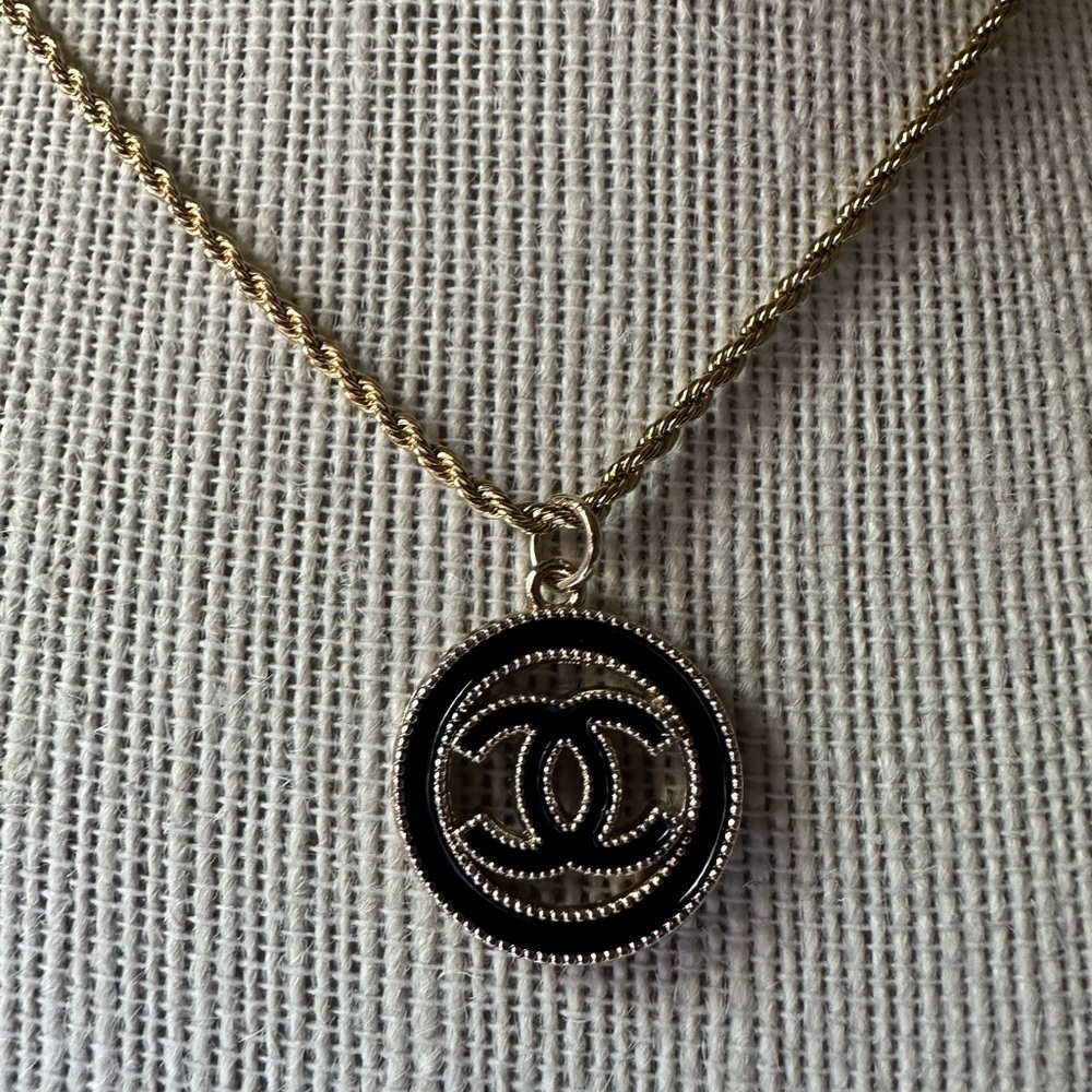 Chanel CC Repurposed Upcycled Necklace
